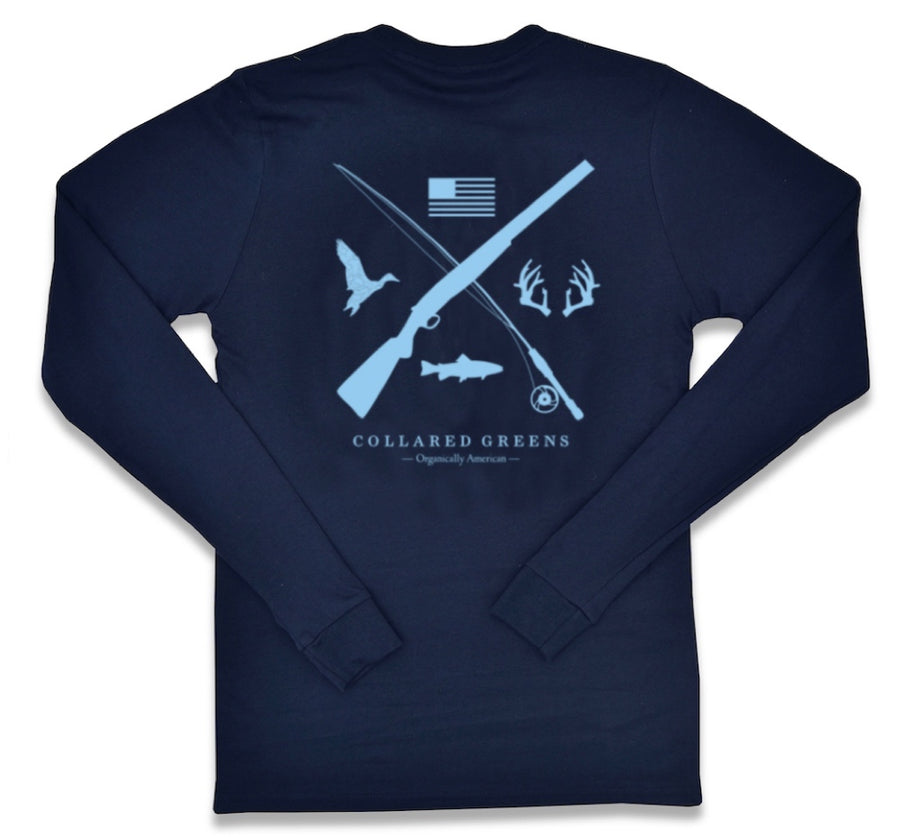 Field & Stream: Long Sleeve T-Shirt - Navy