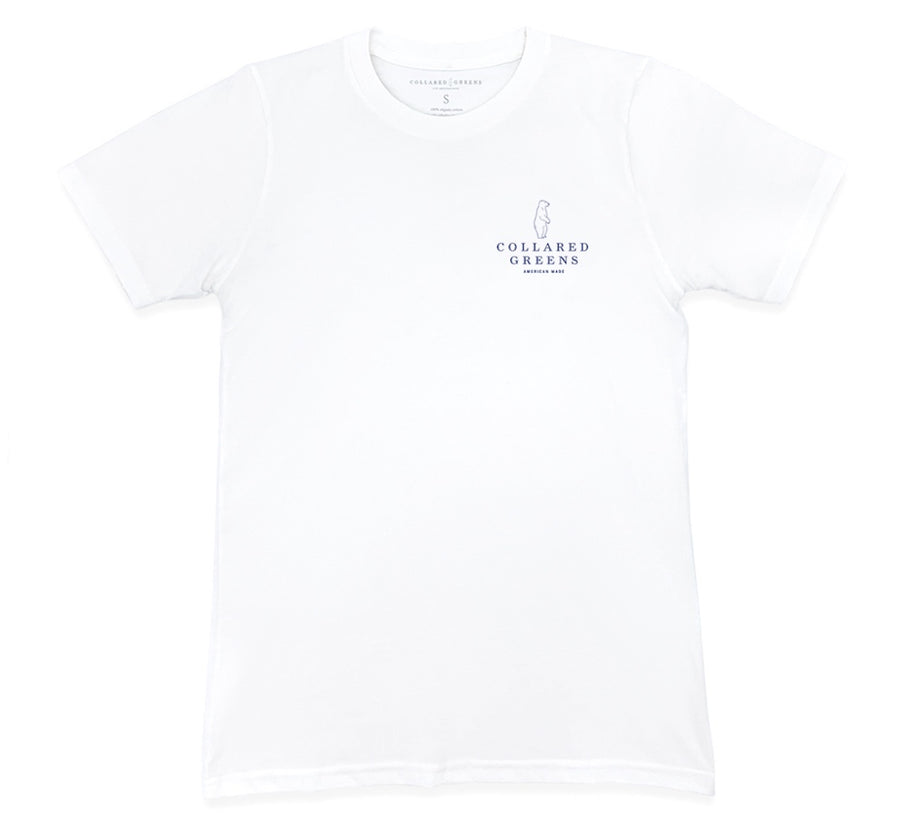 Tarpon Time: Short Sleeve T-Shirt - White