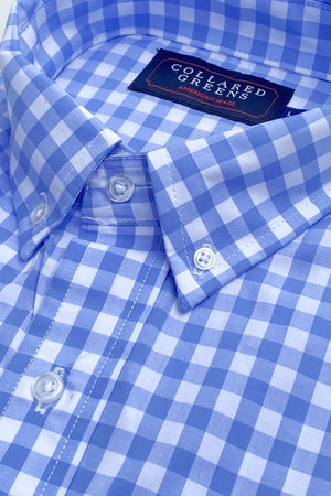 Enfield: Brookline Button Down Shirt - Blue