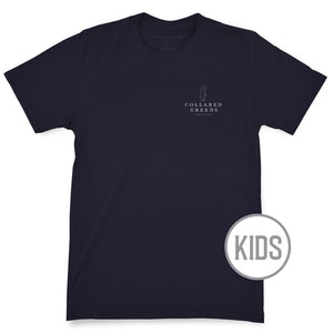 Charleston Blue Crab: Kid's Short Sleeve T-Shirt - Navy
