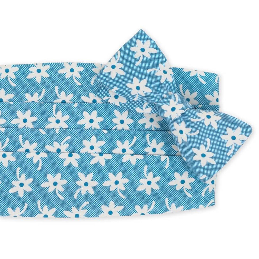 Blossom: Carolina Cotton Cummerbund Set - Blue