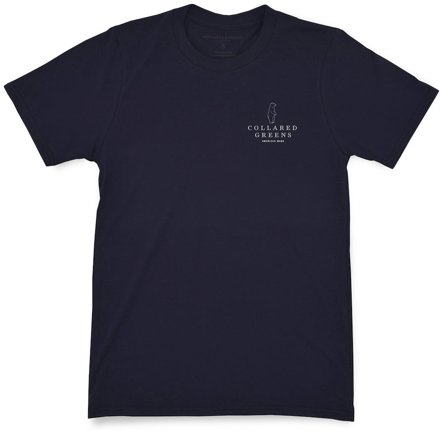 Circle Logo: Short Sleeve T-Shirt - Navy