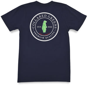 Circle Logo: Short Sleeve T-Shirt - Navy