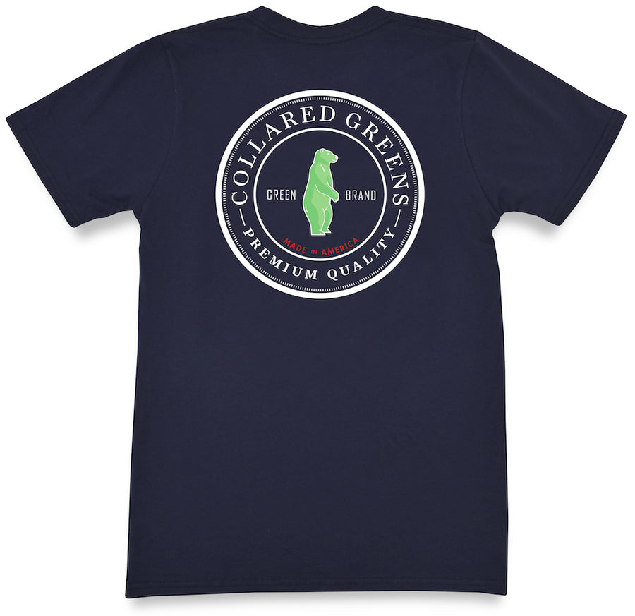Circle Logo: Short Sleeve T-Shirt - Navy