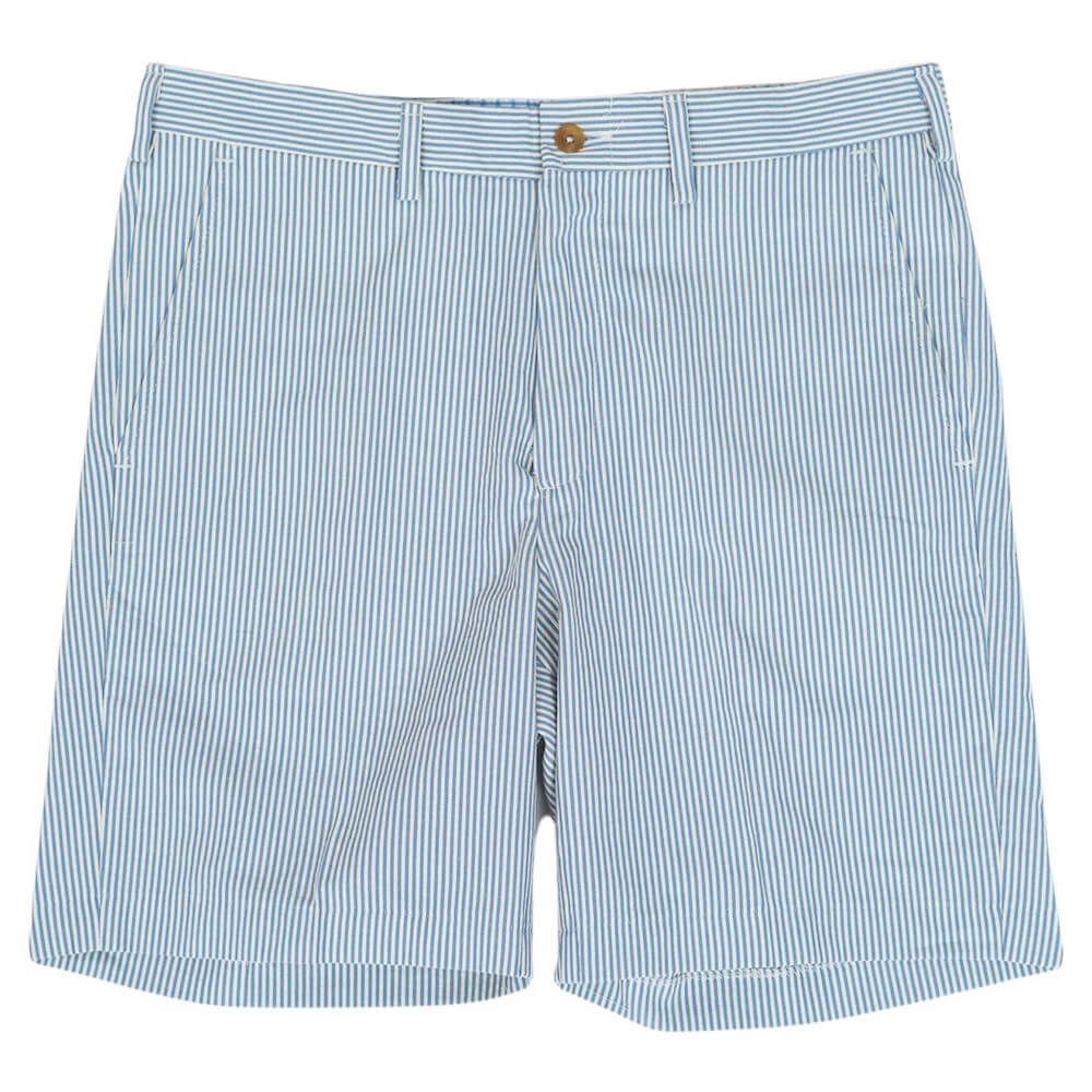 Blue Seersucker Stripe Shorts | JoJo Maman Bébé USA Blue Seersucker Stripe Shorts | JoJo Maman Bébé USA