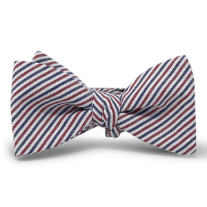 Seersucker: Carolina Cotton Bow - Red, White, and Blue