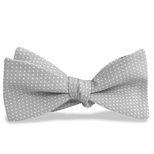 Pinpoint: Carolina Cotton Bow - Gray/White