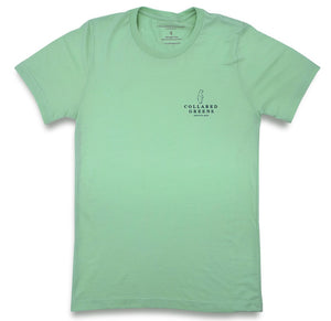 Beach Bound Bulldog: Short Sleeve T-Shirt - Palm Green