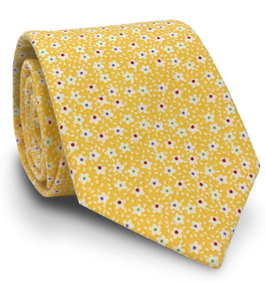 Floret: Boy's Carolina Cotton Tie - Yellow