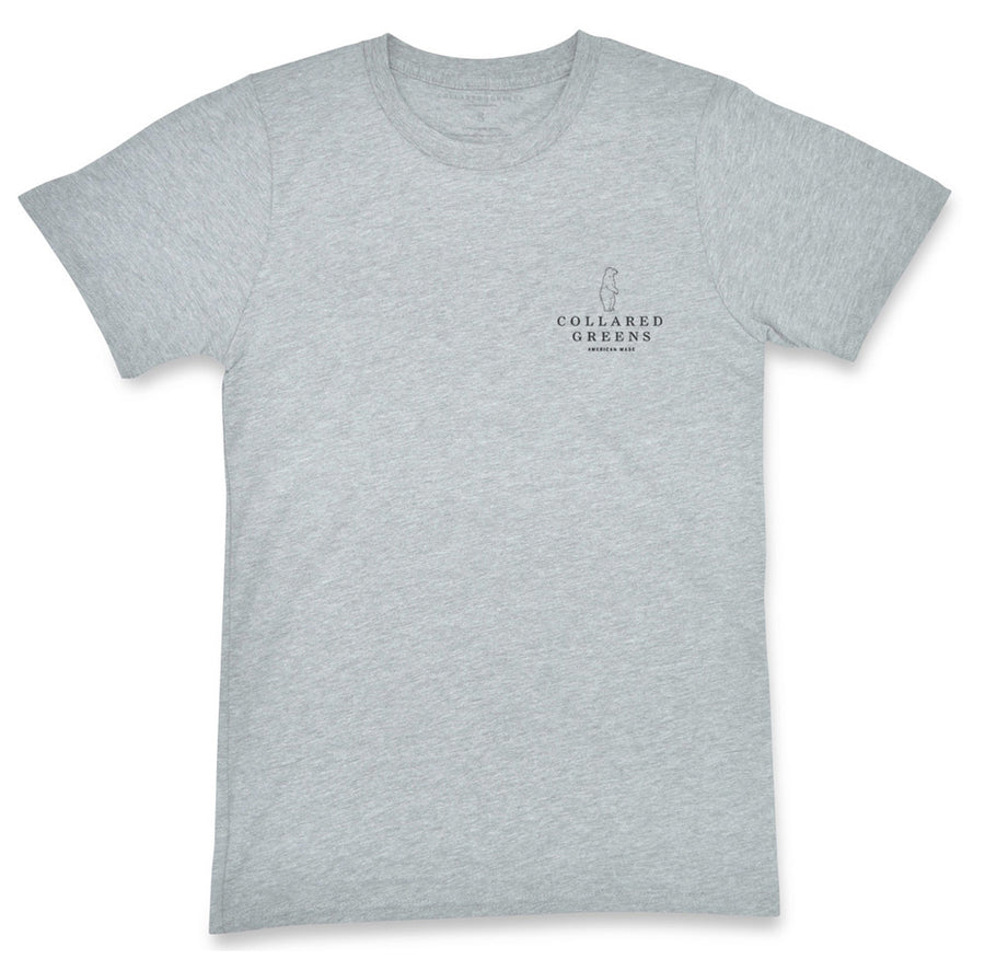Crab Flag: Short Sleeve T-Shirt - Gray