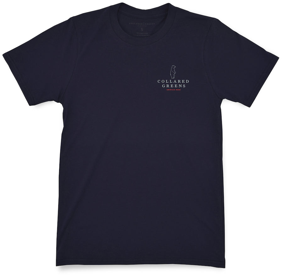 Patriotic Pickleball: Short Sleeve T-Shirt - Navy