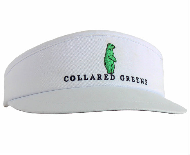 Pro Tour Visor White Collared Greens