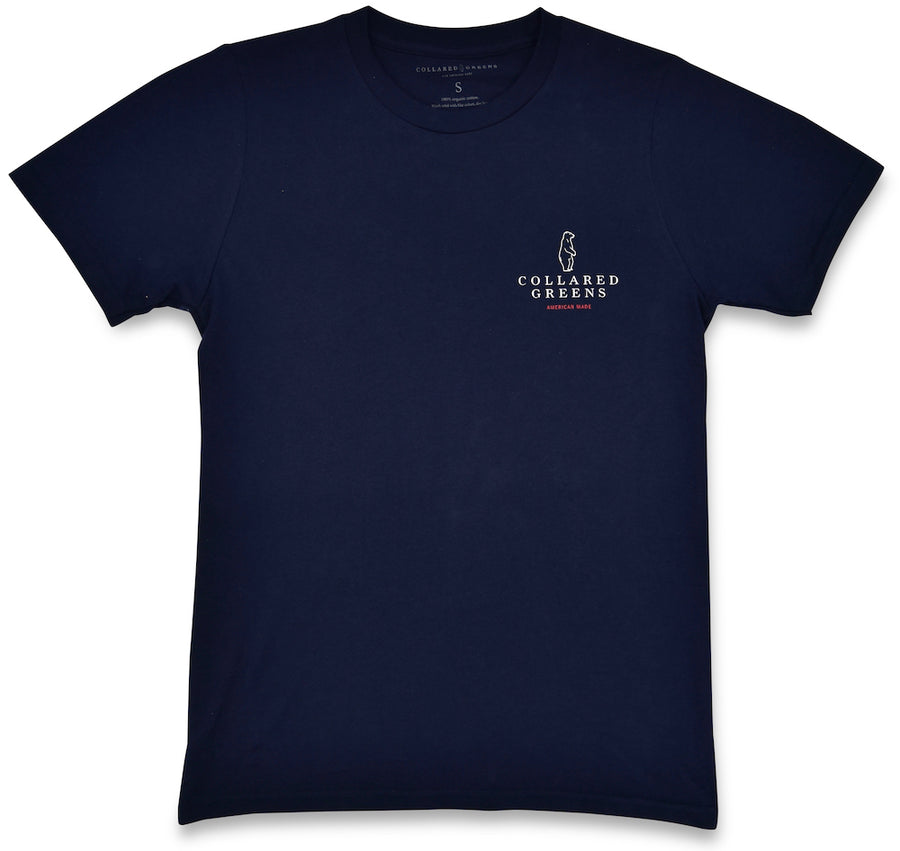 Bald Eagle: Short Sleeve T-Shirt - Navy