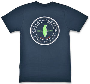 Circle Logo: Short Sleeve T-Shirt - Steel Blue