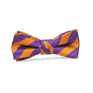 Collegiate: Boys Bow Tie - Orange/Purple