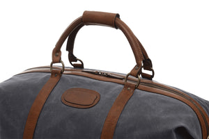 Twain: Duffel - Waxed Canvas - Cobalt