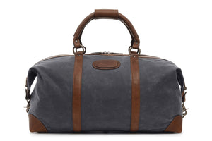 Twain: Duffel - Waxed Canvas - Cobalt