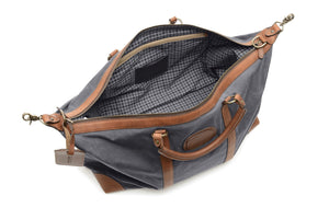 Twain: Duffel - Waxed Canvas - Cobalt