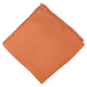 Solid: Silk Pocket Square - Terracotta