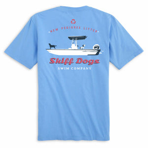 Skiff Dogs: Short Sleeve T-Shirt - Light Blue