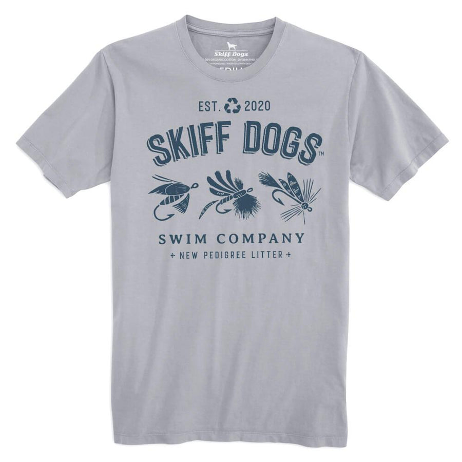 Flying High: Front Print Short Sleeve T-Shirt - Gray