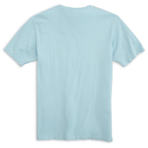 Hang Ten Hound: Front Print Short Sleeve T-Shirt - Chambray