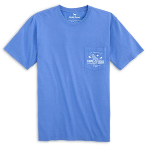 Tarpon Tricks: Pocket Short Sleeve T-Shirt - Azure