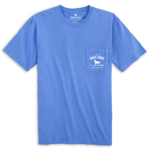Hang Ten Hound: Pocket Short Sleeve T-Shirt - Azure