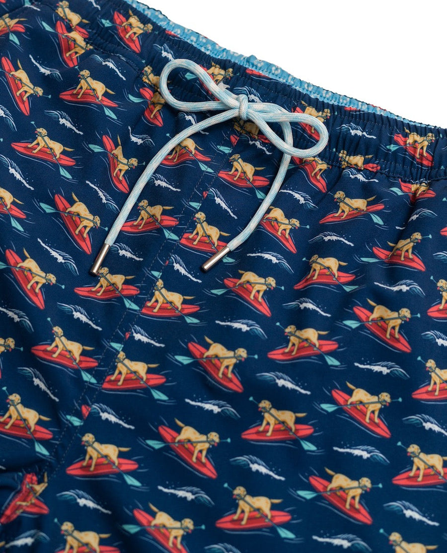 Doggy Paddle: Kid's Swim Trunks - Navy