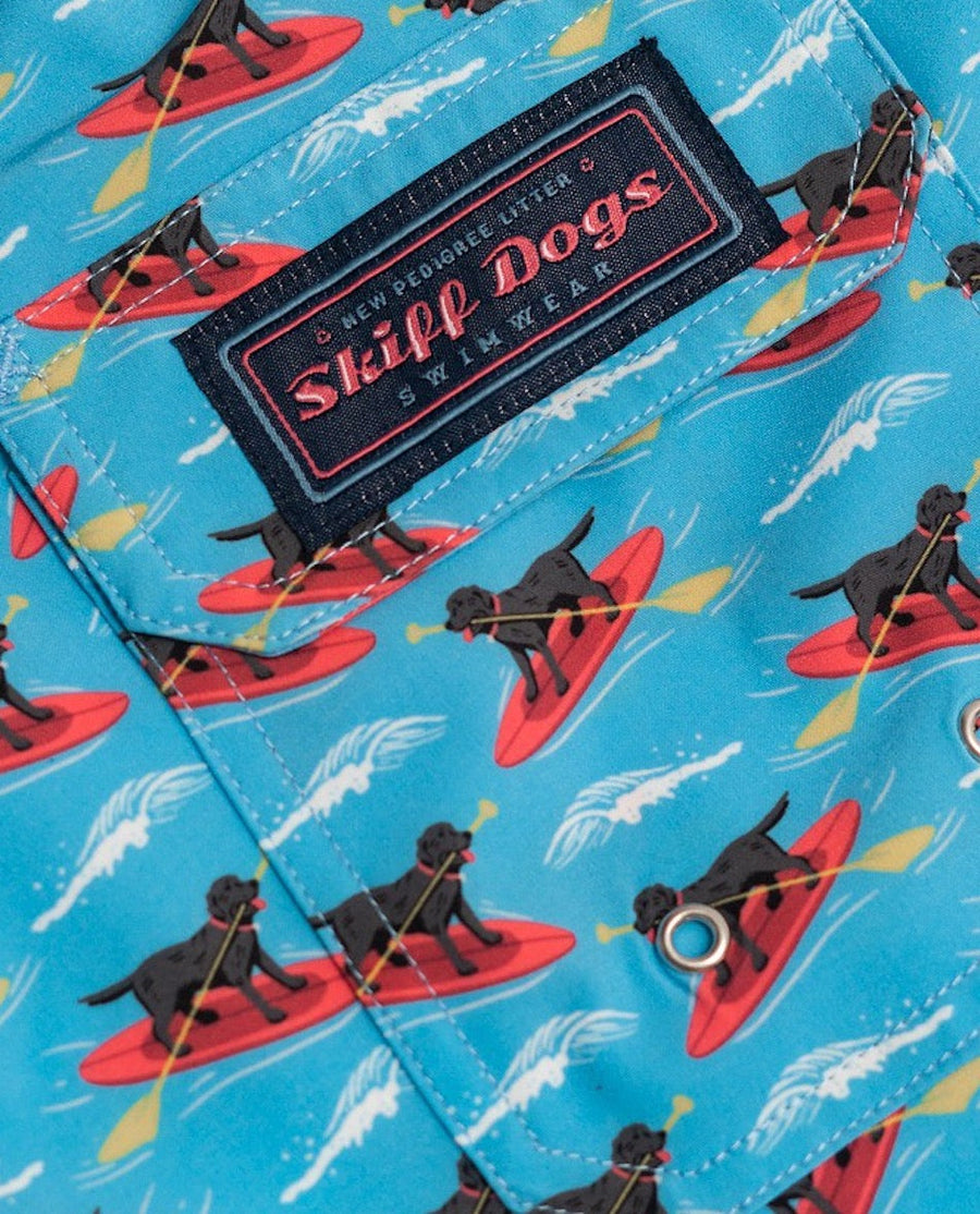 Doggy Paddle: Swim Trunks - Light Blue