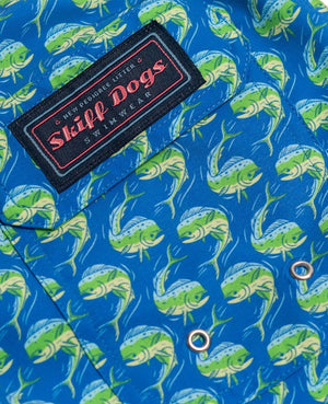 Mahi Migration: Swim Trunks - Blue