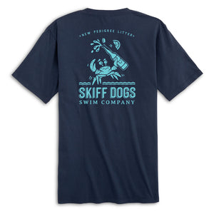Drunken Crab: Short Sleeve T-Shirt - Navy