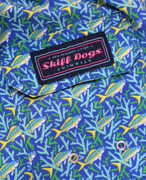 Staghorn Swim: Swim Trunks - Blue/Mint