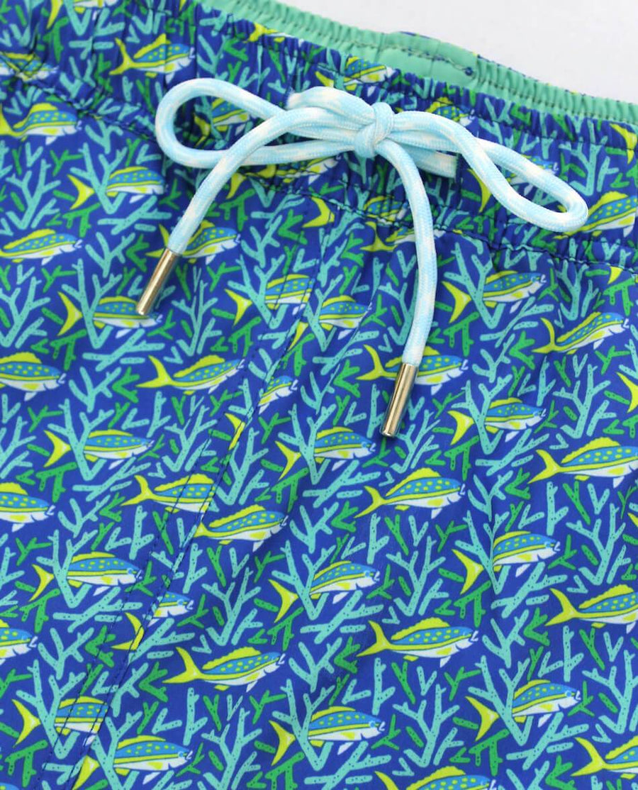 Staghorn Swim: Swim Trunks - Blue/Mint