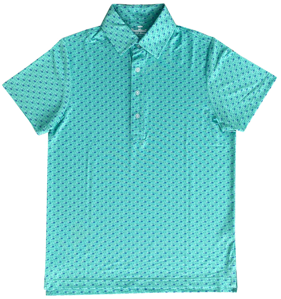 Fairway Fliers: Upcycled Club Polo - Mint