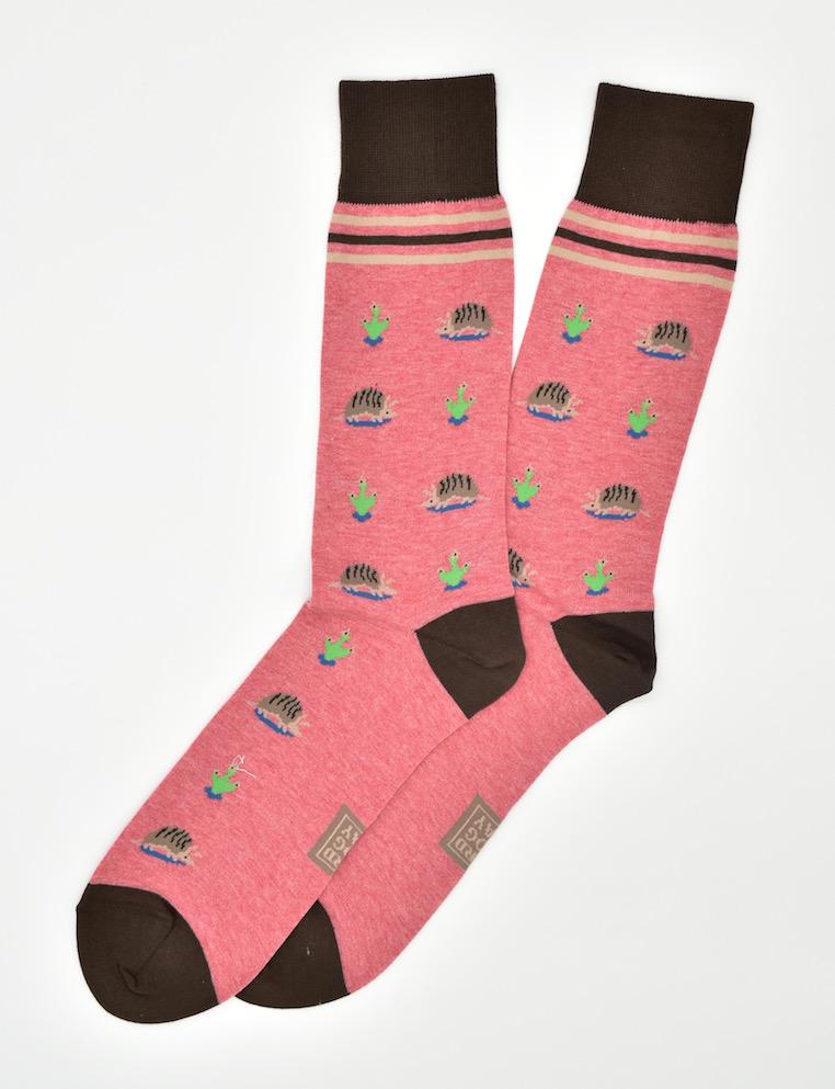 Armadillo Crossing: Socks - Dusty Pink