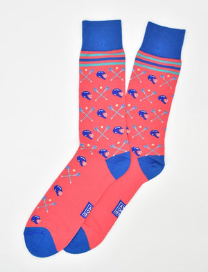 Lacrosse Check: Socks - Coral