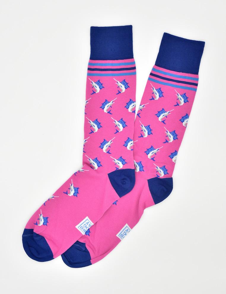 Marlin Madness: Socks - Fuchsia