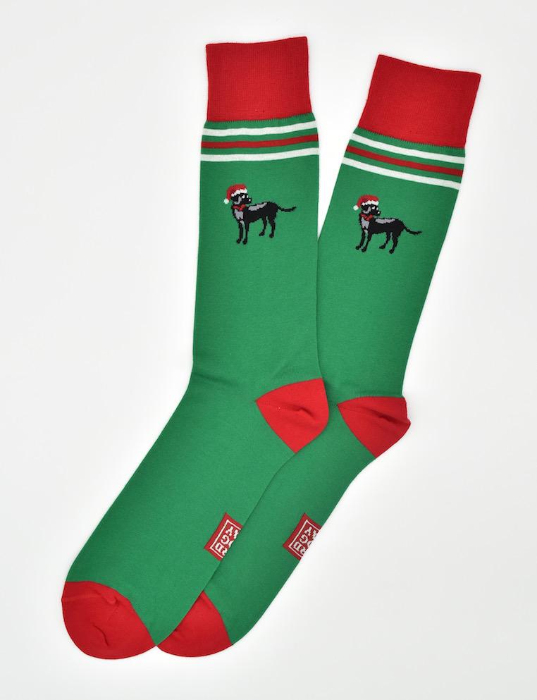 Santa Labs: Socks - Green