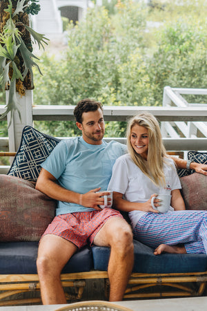 Gingham: Boxers - Blue/Orange (M & XL)