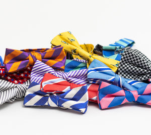 Collegiate Quad: Boys Bow Tie - Garnet/Black