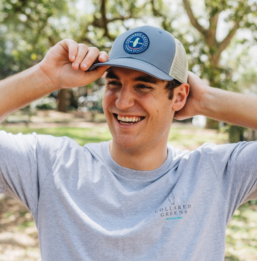 Yellow Lab: Badged Trucker Cap - Cattail