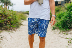 Grand Slam: Swim Trunks - Mid-Blue (XL & XXL)