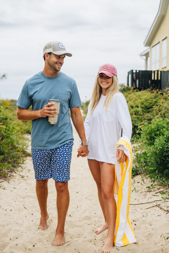 Grand Slam: Swim Trunks - Mid-Blue (XL & XXL)