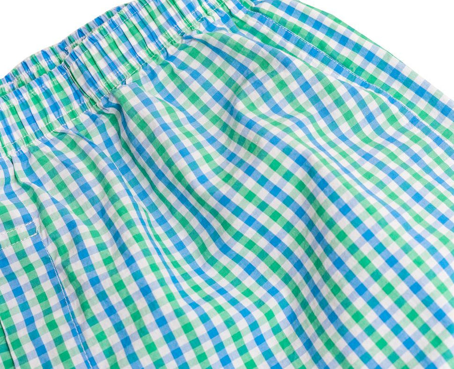 Gingham: Boxers - Green/Blue (M & XL)