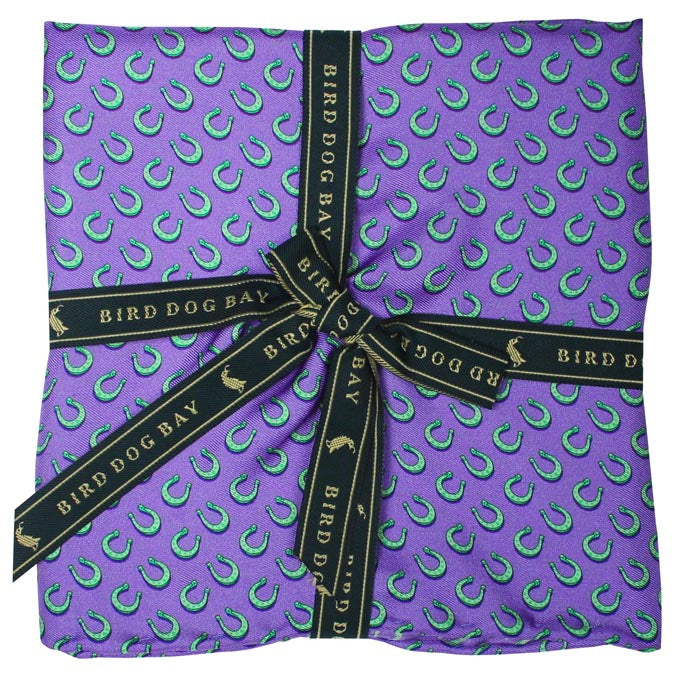 American Made Collared Greens Pocket Squares Purple Made in the USA