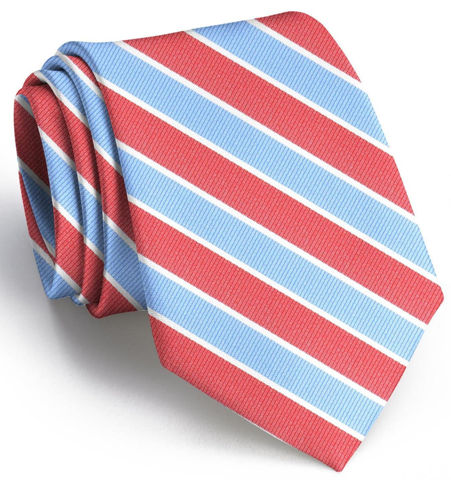 Charles: Boys Tie - Red/Carolina