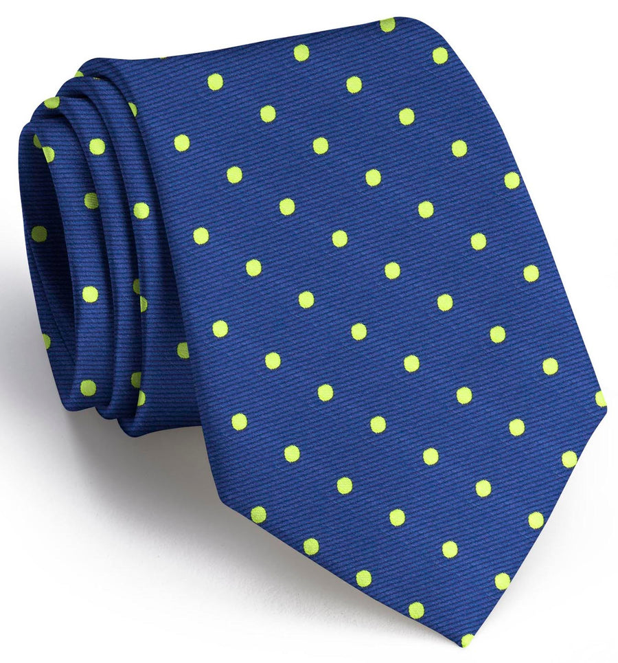 Dots: Tie - Blue/Lime