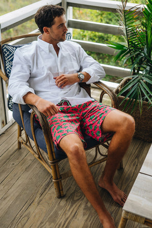 Turtle Tour: Swim Trunks - Coral