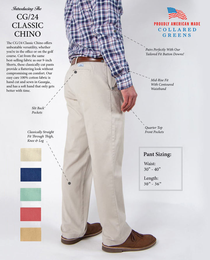 Navy – Seersucker Collared Greens Pants - Lowcountry: